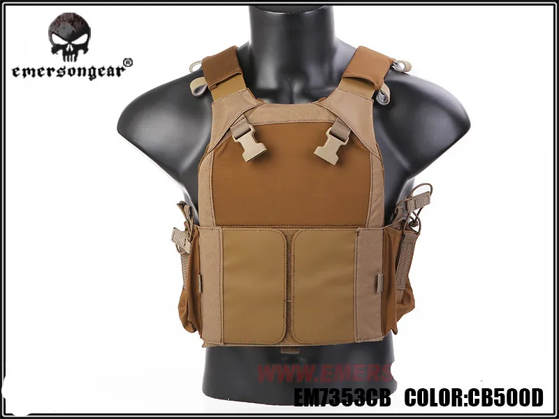 CB Emersongear LVMBAV PC военный Molle жилет боевой штурмовой плиты Перевозчик жилет охотничий защитный жилет камуфляж - Color: CB