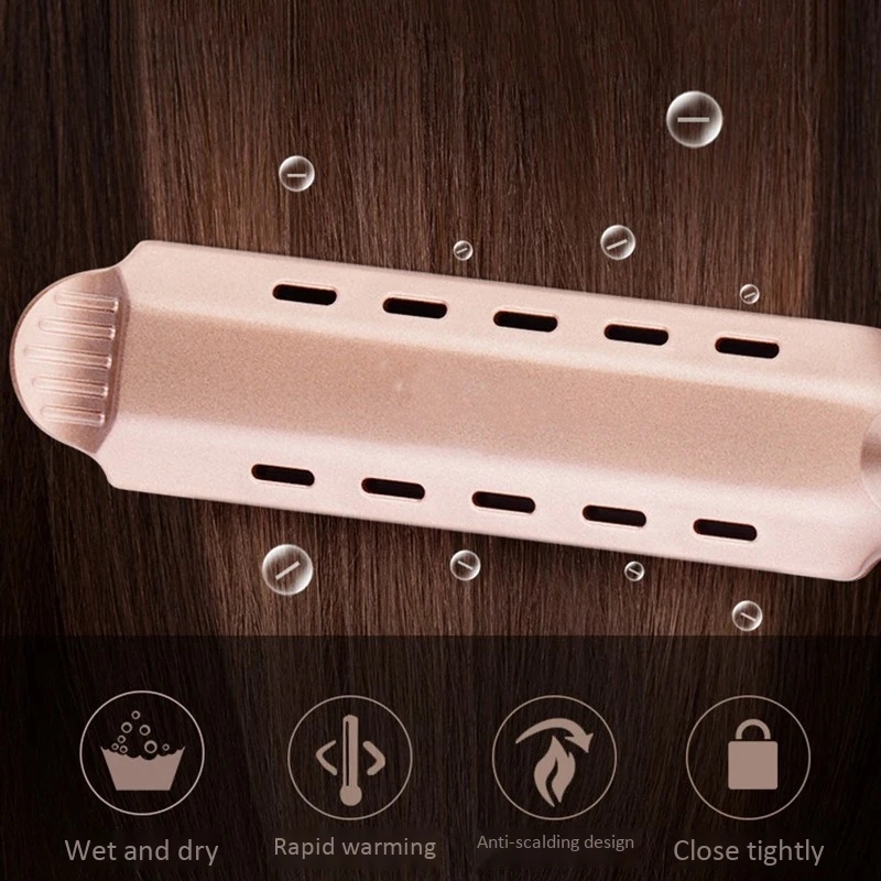 

Steam Hair Straightener Four-Gear Hair Flat Iron Ceramic Heating Plate Hair Straightening Iron Styling Tool EU Plug