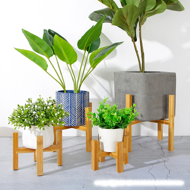 Деревянные полки для растений держатель цветочного горшка витрина горшок