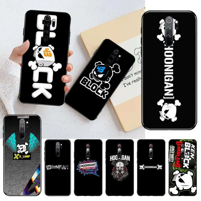 

HPCHCJHM Ken Block racing Black TPU Soft Rubber Phone Cover for Redmi Note 8 8A 8T 7 6 6A 5 5A 4 4X 4A Go Pro