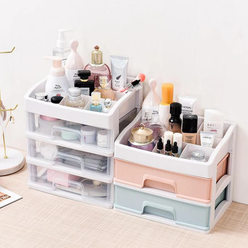 Пластиковый органайзер для макияжа 1 шт. ящик хранения косметики держатель