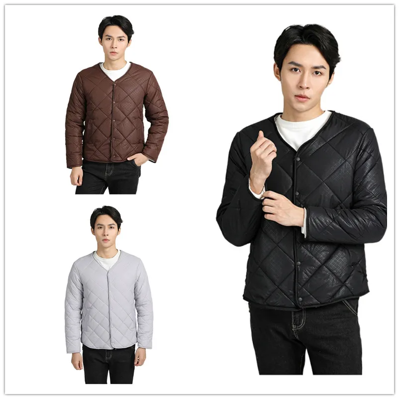 2021 New Hot  Men's Fashion Coat ， Solid Winter Cotton Coat ，winter Coat Jacket Man ，Casual  Winter Coat Men Brand