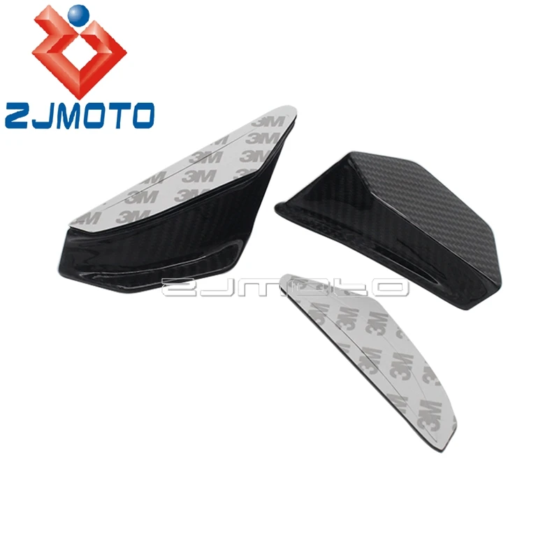 Universal Carbon Fiber Spoiler Winglets For DUCATI SUZUKI HONDA KAWASAKI Panigale V2 RSV4 899 959 1199 1299 Aero Dynamic Winglet |