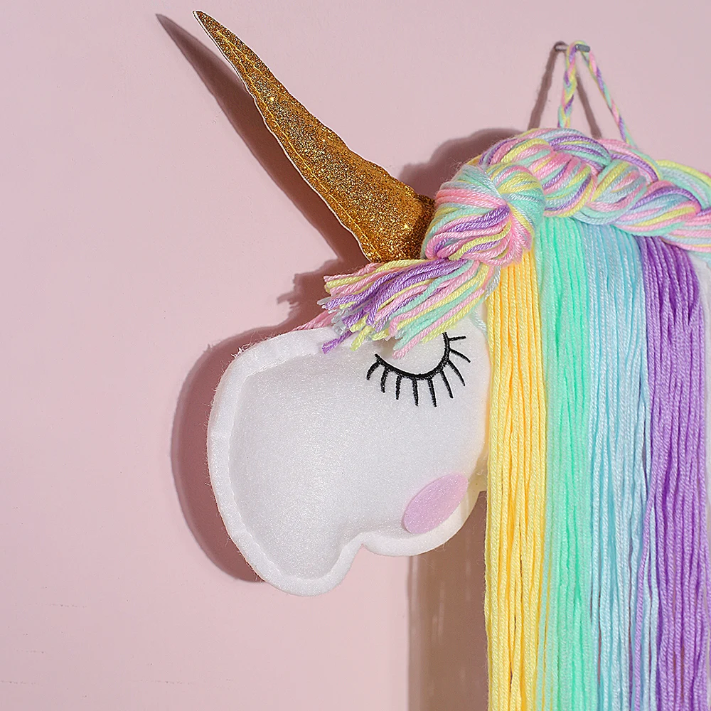 Ловец снов в виде единорога милый Настенный декор украшение для детской комнаты