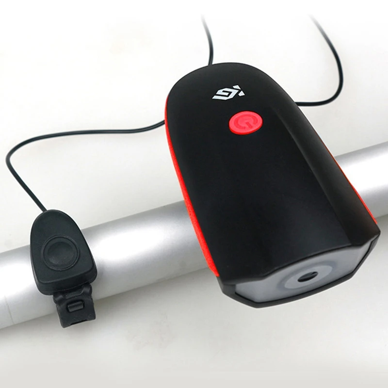 USB велосипедный светильник головной с супер громким светодиодным рогом для