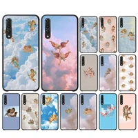 renaissance angels baby phone case for huawei y6 2018 y7prime2019 funda case for y8p y9 2019 capa