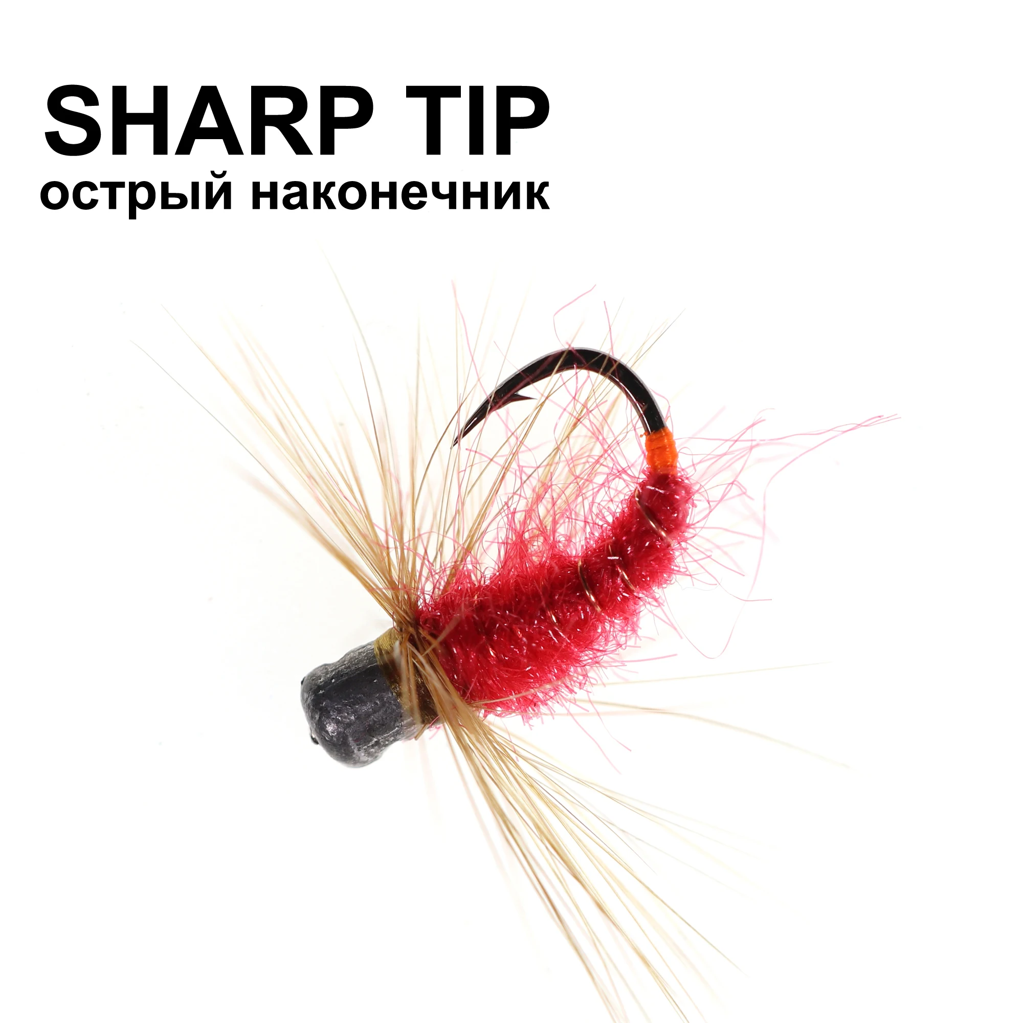 Bimoo 6 шт./лот #6 #12 приманка для ловли нахлыстом мухи зимней рыбалки большие Bluegills и