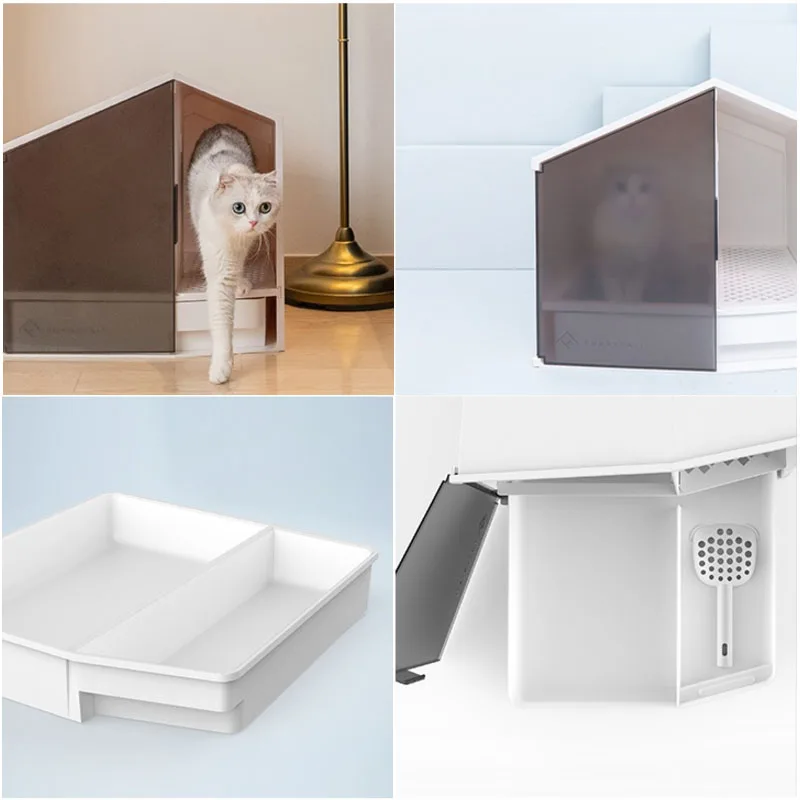 Полузакрытый туалет для кошек Песочная раковина дезодорирующая спасательная