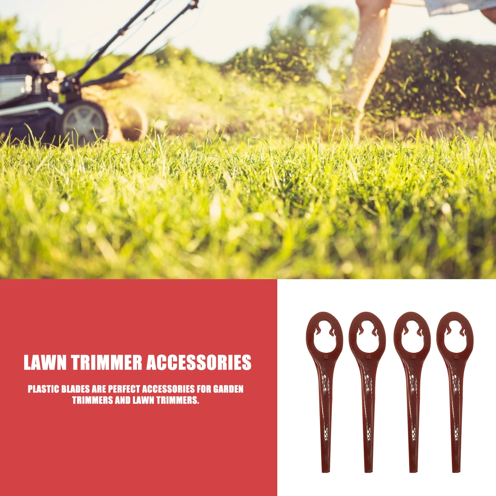 50 шт. Пластик триммер Подвески с лезвиями комплект сменные лезвия для газонной