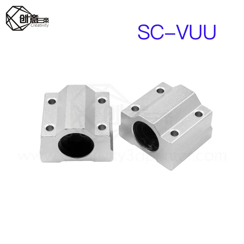 

4 шт., скользящие блочные втулки SC8UU SCS8UU SC10UU SCS12UU 16UU 20UU 25UU, линейный вал CNC, запчасти для 3d-принтера