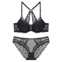 woman sexy lace front buckle beautiful back gathered lace underwear bra bra small chest gathered underwear female suit wt005