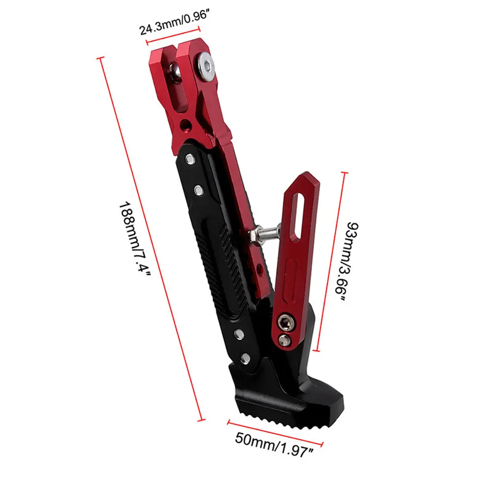 1 Набор CNC Регулируемая подставка для парковки мотоцикла с боковой подставкой