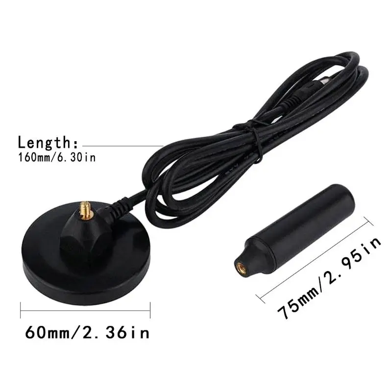 

30dBi Gain 75ohm Digital DVB-T Receiver Antenna FM Freeview Aerial Antena DVB T Coaxial Booster Cable Magnetic Base TV HDTV 95AF