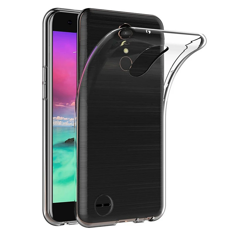 Мягкий ТПУ чехол для LG K10 2017 ультратонкий прозрачный силиконовый защитный с