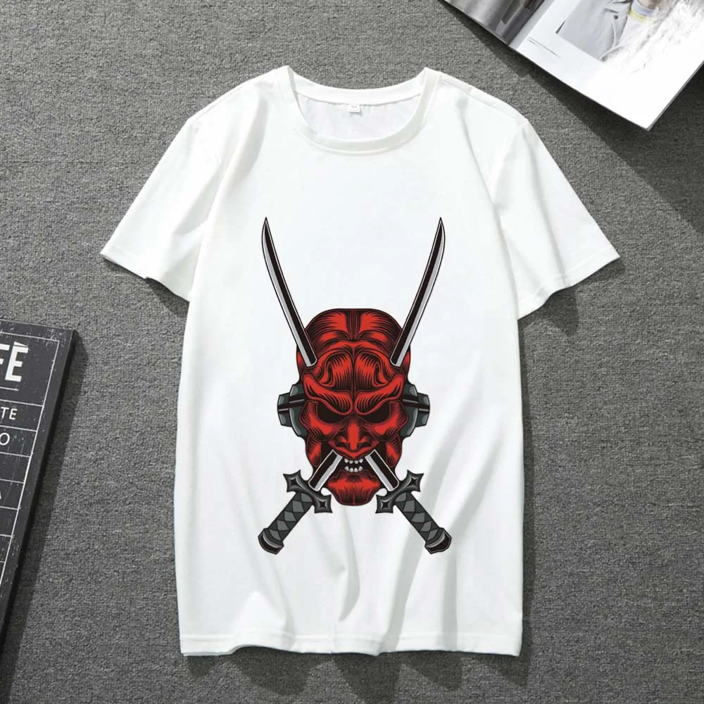 

Classic T-shirt Men and Women Funny Fashion All-match Printing Series Casual Harajuku Style Short-sleeved Round Neck White Top