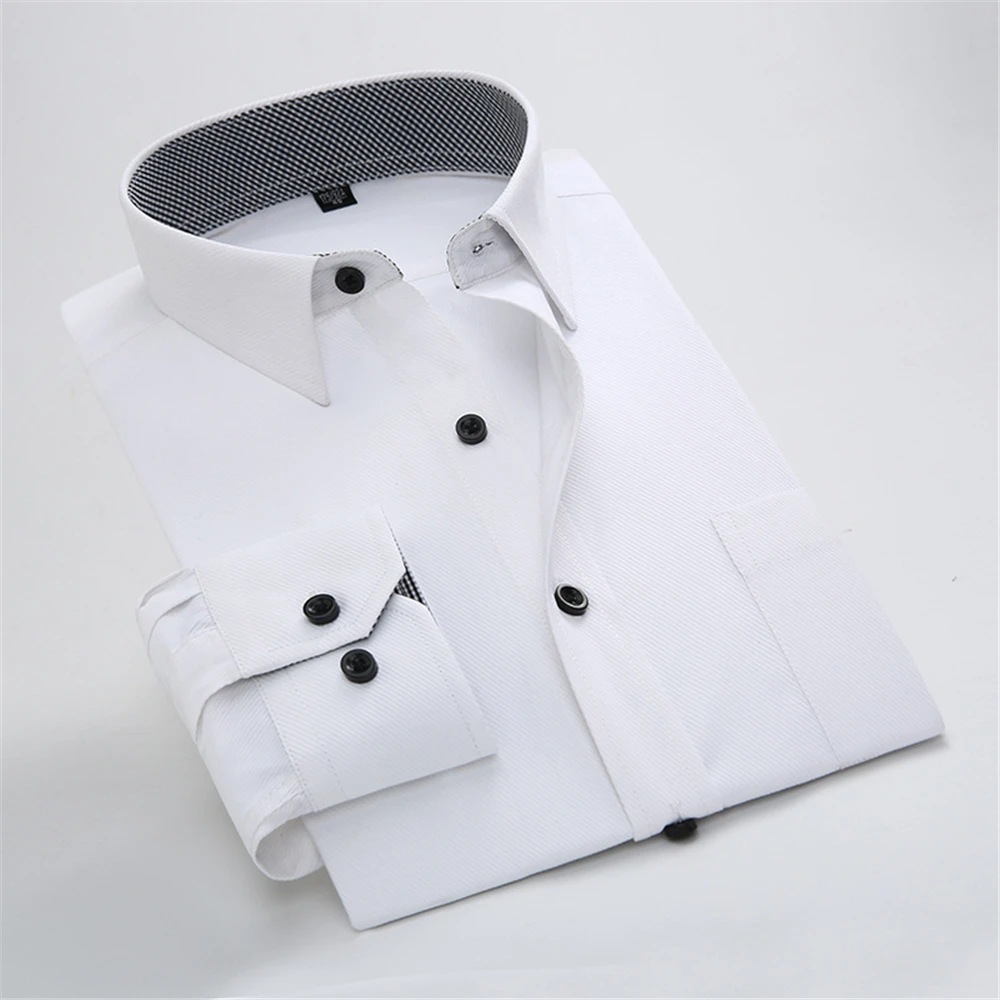 

Novelty Long Sleeve Men Shirt Smart Business Quality Blouse Tops 2021 Luxury Hot Sale Office Shirts Dinner Banquet Fashion Shirt