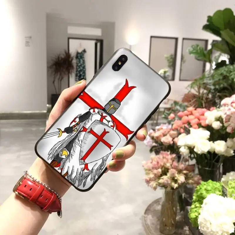 Мягкий черный ТПУ чехол для телефона PENGHUWAN Knight Templar iPhone 11 pro XS MAX 8 7 6 6S Plus X 5S SE XR |