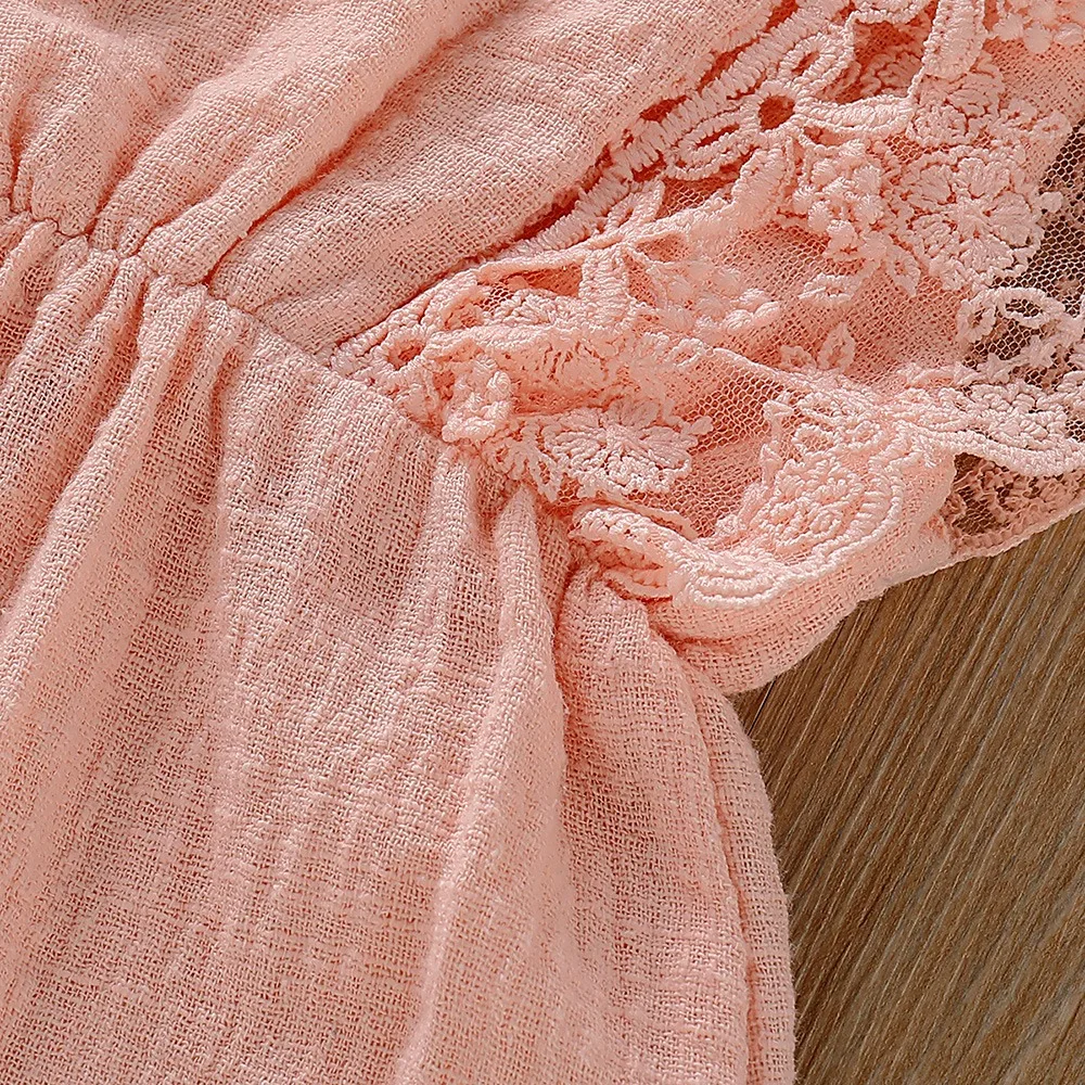 

2Pcs Newborn Infant Baby Girl 0-18M Lace Romper Bodysuit Playsuit Clothes Outfits