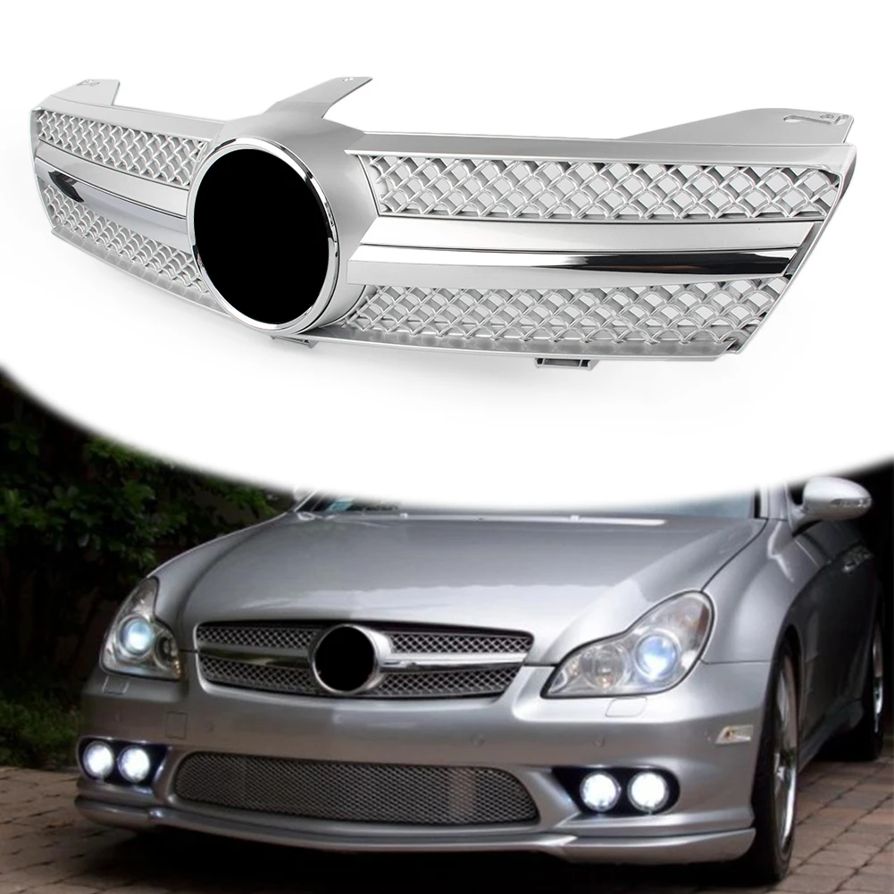 

For Mercedes Benz W219 CLS500 SLS600 CLS Class 2004 2005 2006 2007 Front Grille Grill WITH EMBLEM