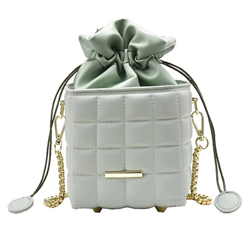 

Lattice Box Square Crossbody Bag 2021 Fashion New High-quality PU Leather Women's Designer Handbag Chain Shoulder Messenger Bag