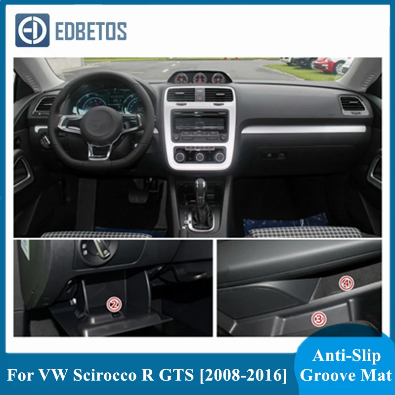 Салонные подложки для VW Scirocco R GTS аксессуары Volkswagen 2008 2009 2010 2011 2012 2013 2014 2015 2016