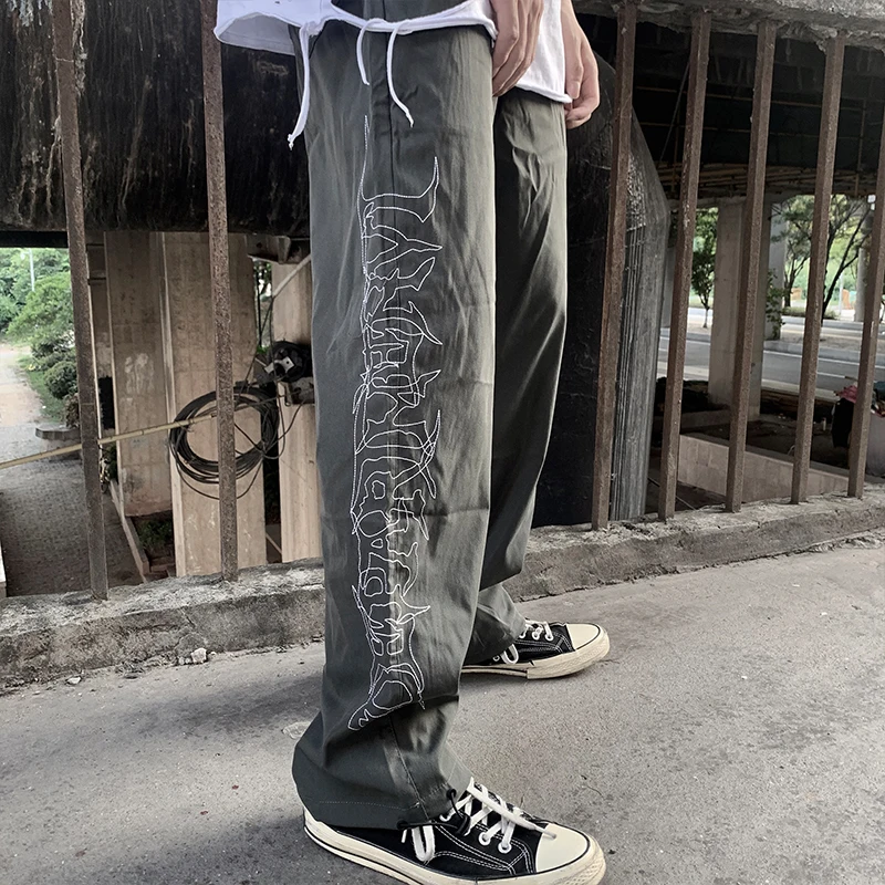 Мужские спортивные штаны TDFR с вышивкой уличная одежда буквенным принтом
