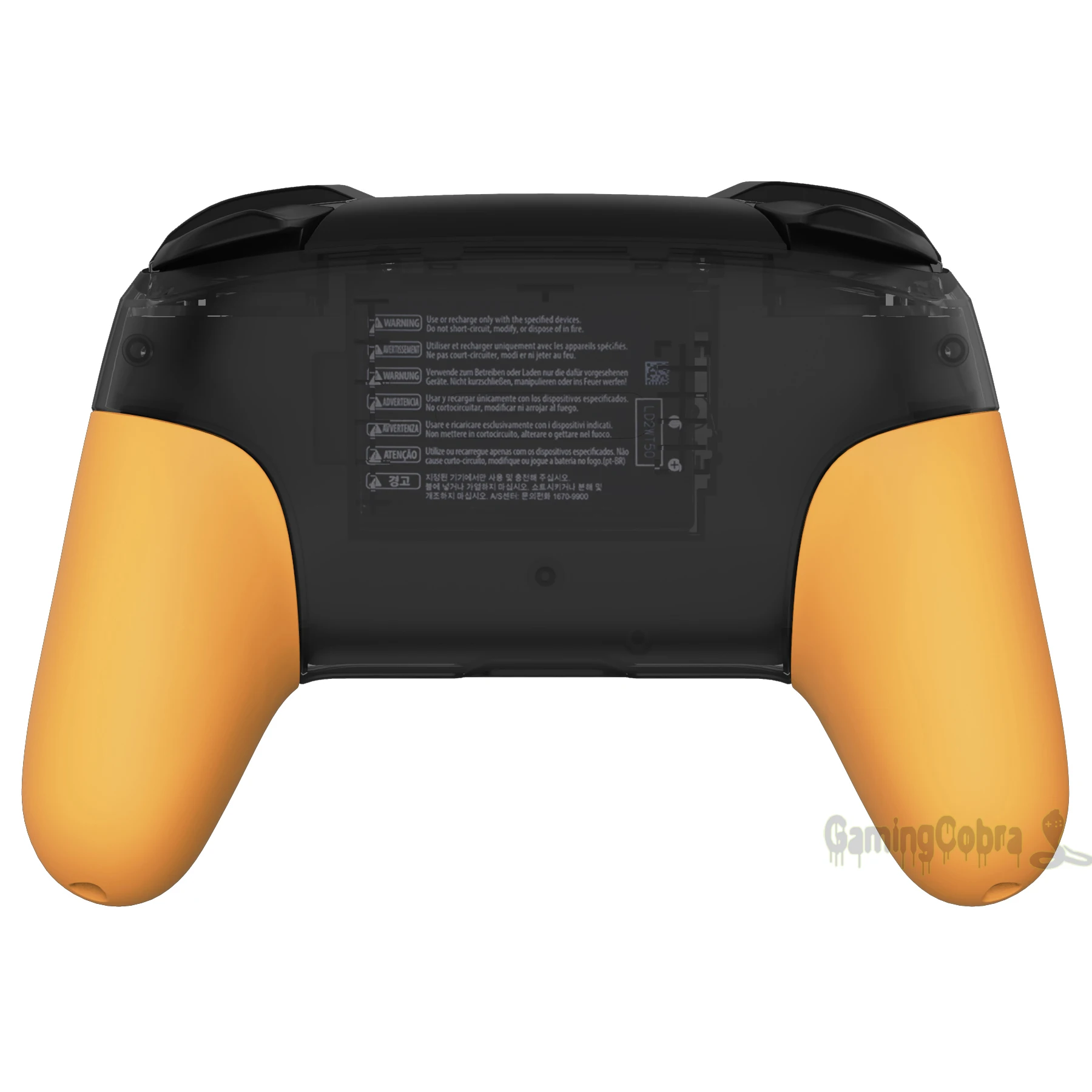 eXtremeRate Soft Touch DIY Replacement Handle Grips Hand Grip Shell for NS Switch Pro Controller