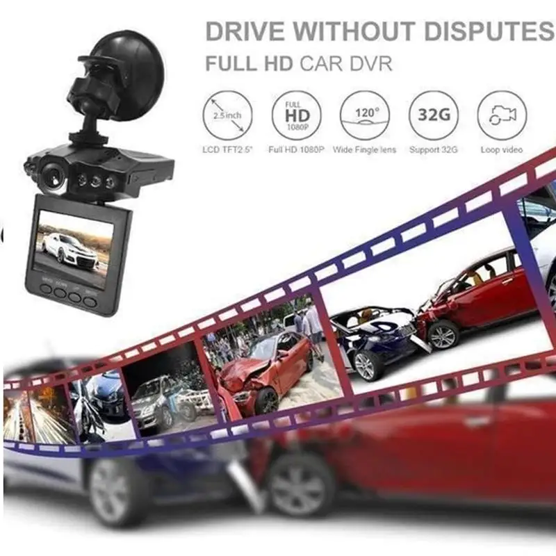 

1pcs Black Color Rotatable Driving Recorder 270 Degree Angle Mini Car Recorder Wide Z6H7