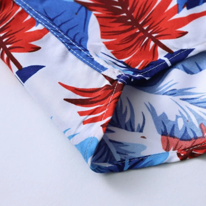 Гавайская рубашка мужская с принтом Повседневная блуза коротким рукавом