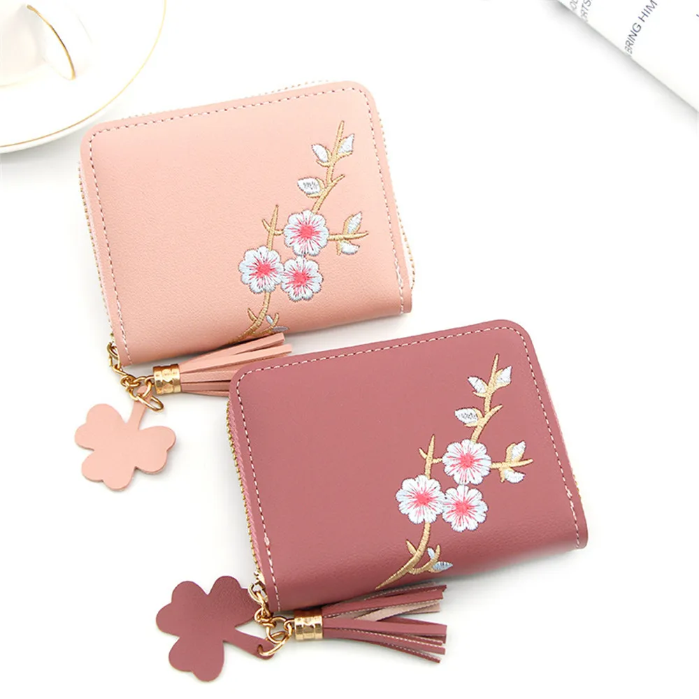 

Fashion PU Leather Women Wallets Fashion Zipper Wallet Student Coin Purse Card Holder Female Coin Pocket Coin Holder Money Purse
