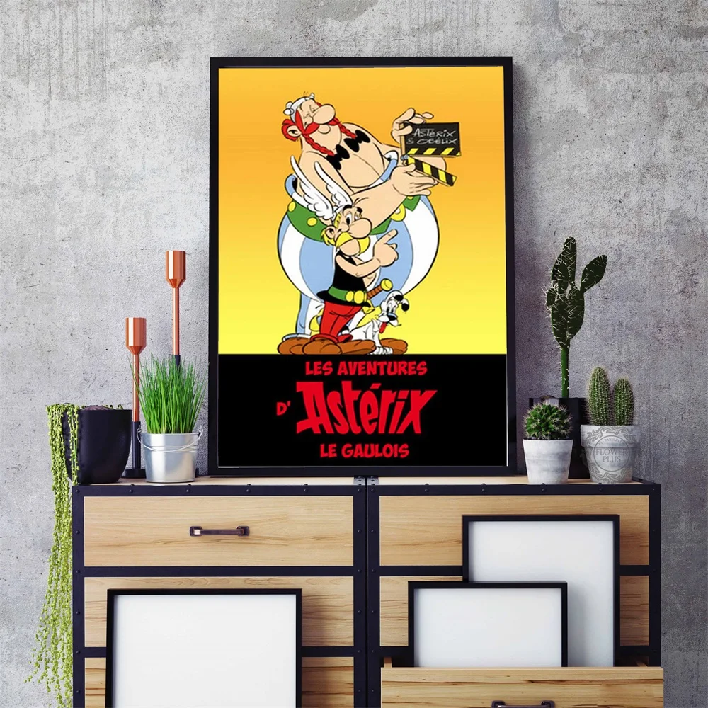 Картина из классического комикса Франции Asterix плакат на шелковом холсте