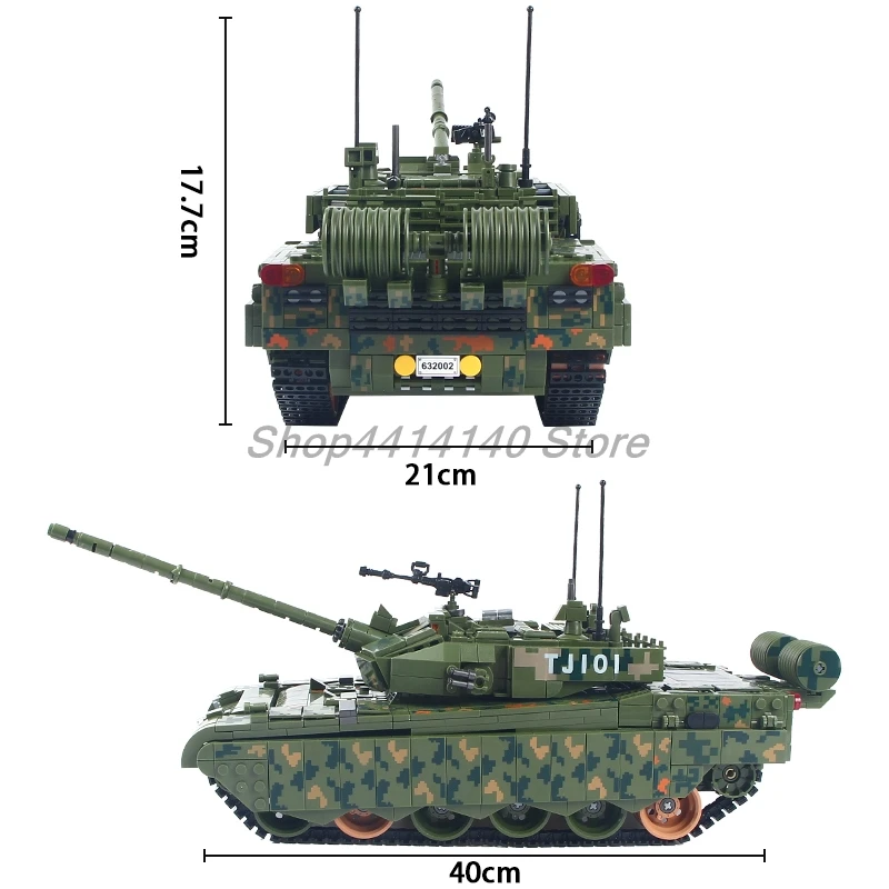 Распродажа 632002 1600 шт военный армейский Танк WW2 Swat Полиция архитектурные кубики