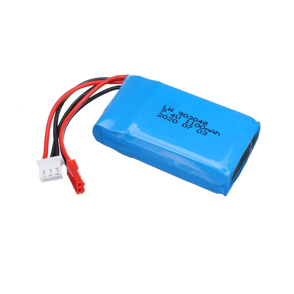 Литий-Полимерный Аккумулятор 7 4 В 1100 мАч 25C для WLtoys A949 A959 A969 A979 V912 V913 V353 k929 V262 L959 T23 T55
