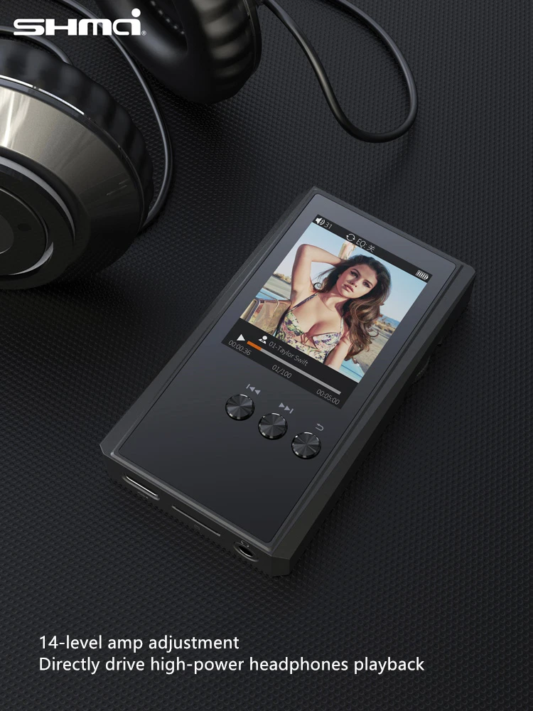 

Shmci C6 professional High quality original demo HIFI DSD256 lossless DAC RK3288 decode CUE music Mini Sports HIFI MP3 player
