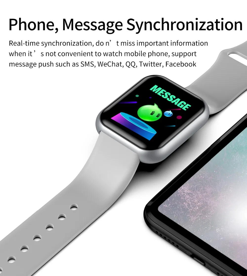 2020 Smart Watch Men women Smartwatch Fitness Tracker IP67 Waterproof Band Heart Rate Monitor Pedometer Wrist | Наручные часы