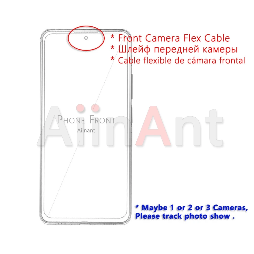 Оригинальный маленький лицевой модуль камеры гибкий кабель лента для Huawei Mate 8 9 10