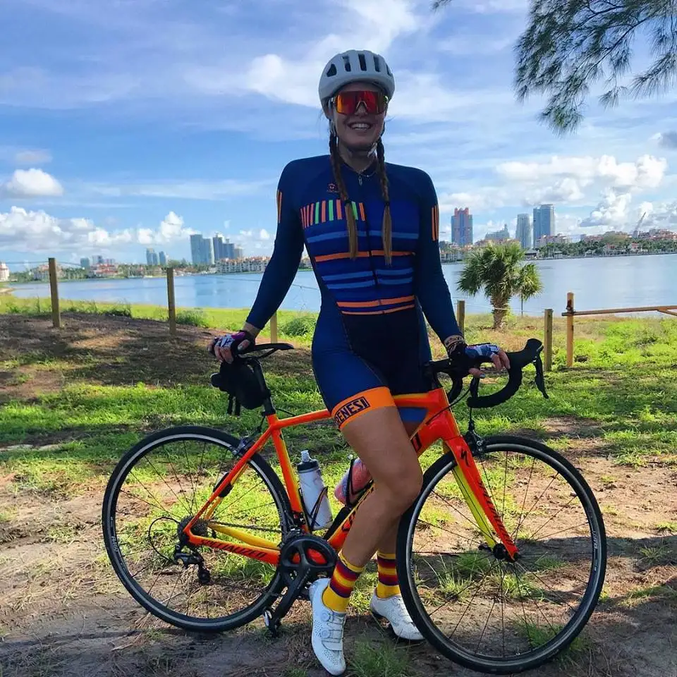 skinsuits 1 Frenesi, Женский облегающий костюм из лайкры, на заказ, с длинным рукавом, Женский костюм для велоспорта, Mtb, для езды на велосипеде, одежда для спорта на открытом воздухе - Цвет: skinsuits 1