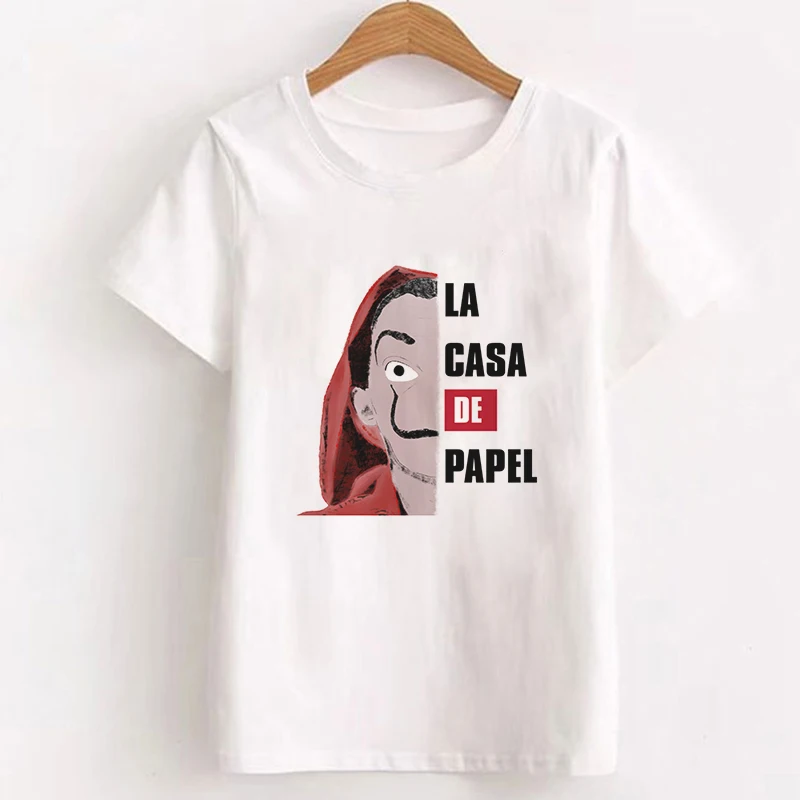 Money Heist The House Of paper, женская футболка, женская футболка с принтом BELLA CIAO, модная повседневная Летняя женская футболка