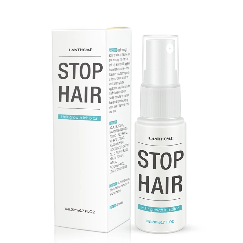 

Permanent Stop Hair Growth Inhibitor Pubic Hair Repair Smooth Body Hair Removal Treatment Spray Facial Hair Remover for Women