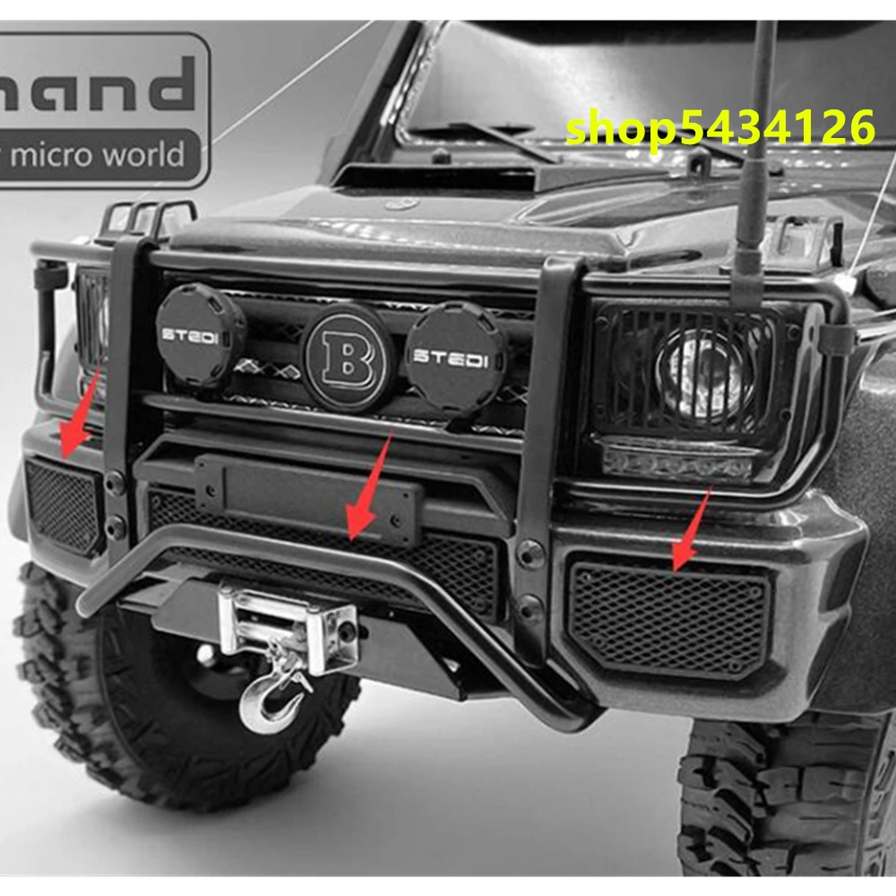 

Body Front Grill Decoration Accessories For 1/10 Rc Car Traxxass Trx4 G500 Trx6 G63 Remote Control Toys Buggy Rc Crawler Parts