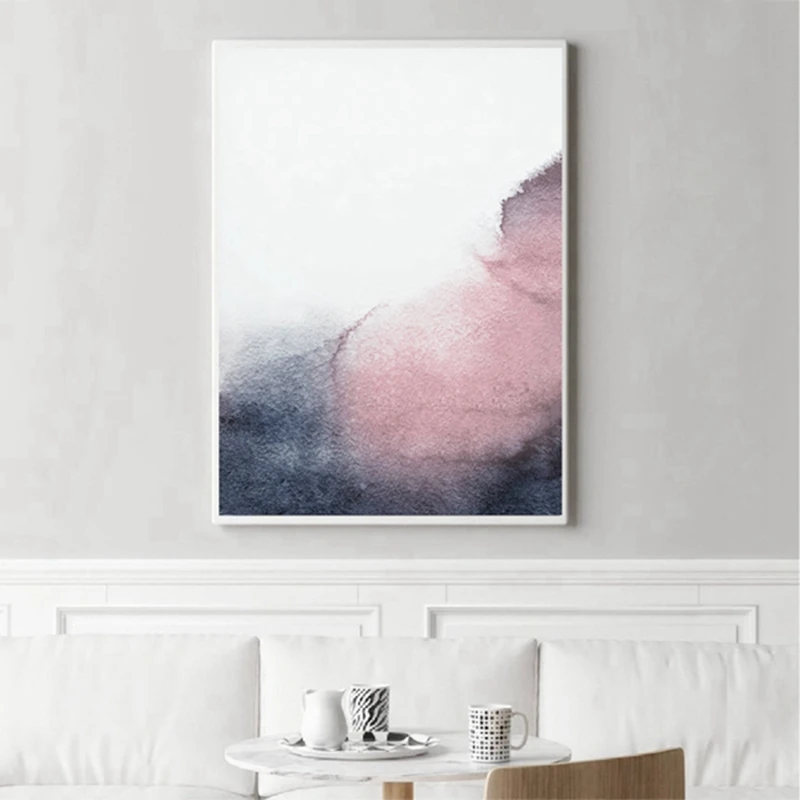 

Pink Black and Grey Abstract Art Canvas Painting Bedroom Home Decor Nordic Posters and Prints Wall Pictures for Living Room
