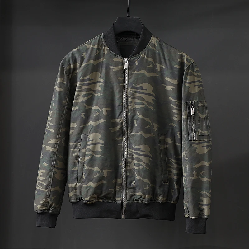 

Winter Thick streetwear Men hip hop military coats bomber jacket Fall Solid Basic Coat Casual military jacket windbreaker
