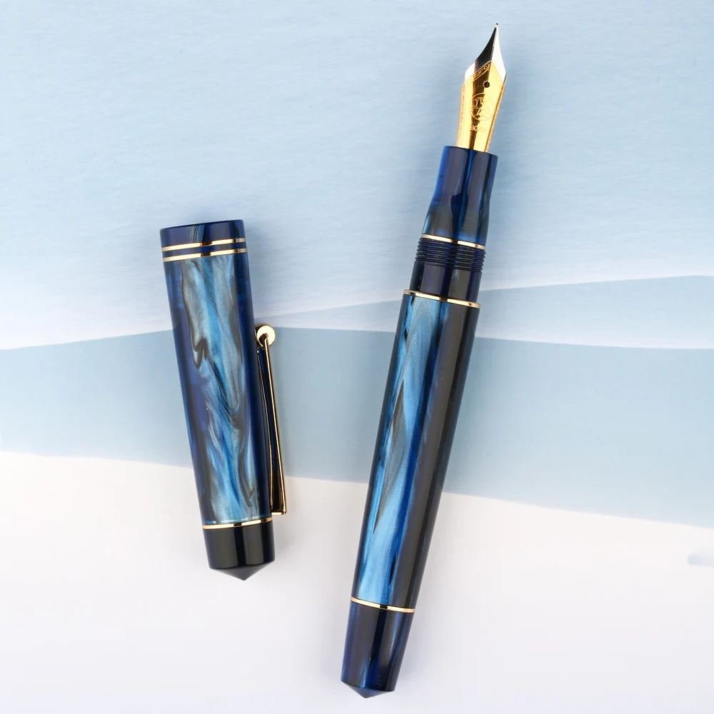 Акриловая Роскошная перьевая ручка Moonman M800 BOCK/Moonman Iridium F чернильная Nib