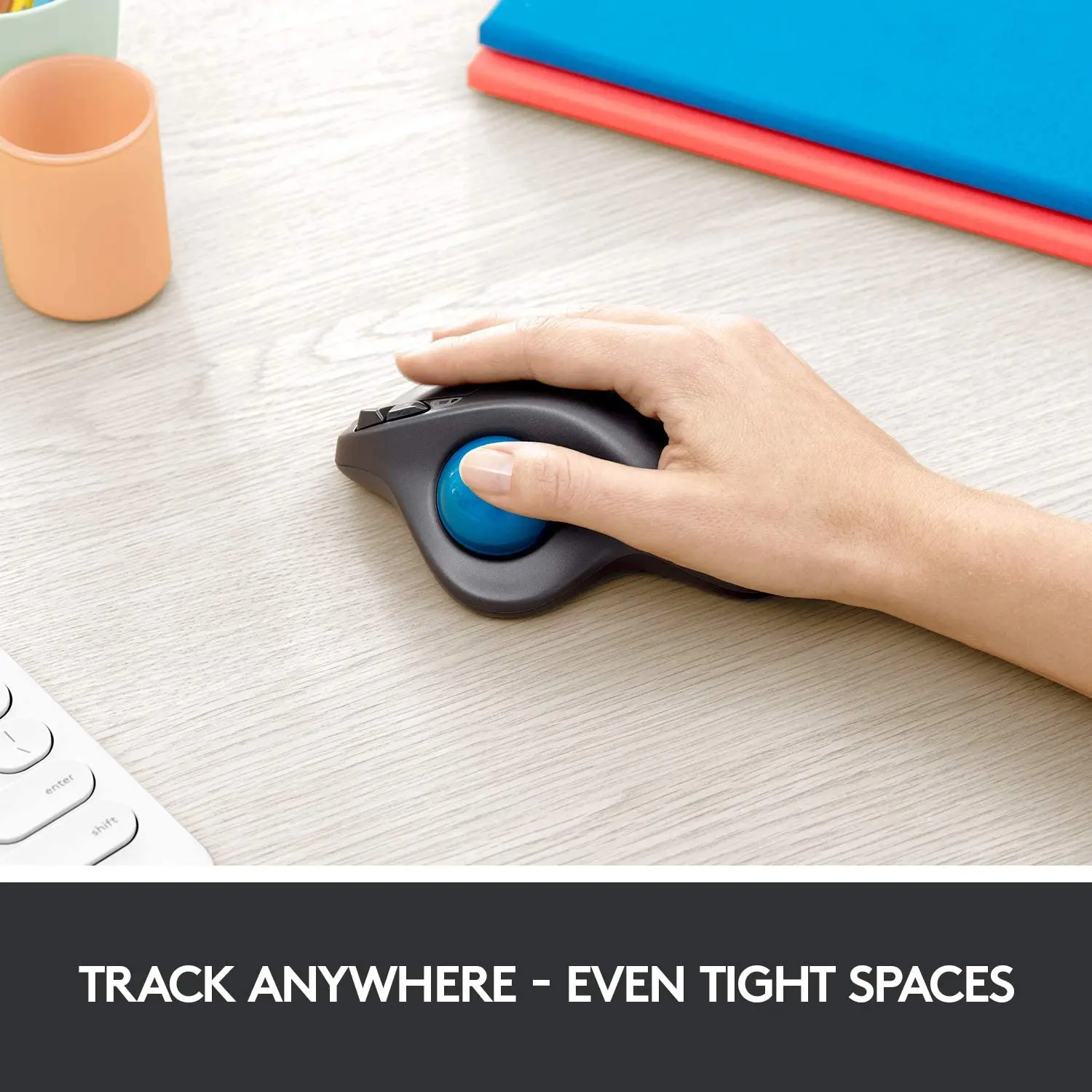 Беспроводная игровая мышь Logitech M570 USB 2 4 ГГц эргономичная Вертикальная