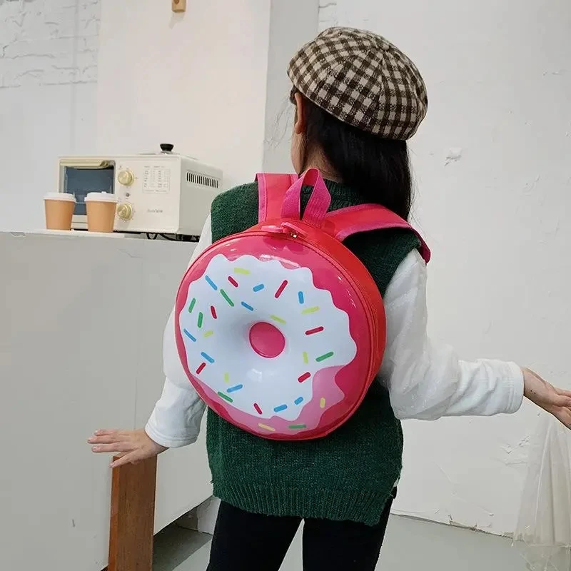

Детский Радужный рюкзак с пончиком, милый школьный портфель для учебников для детского сада, мультяшный повседневный рюкзак для студентов, ...