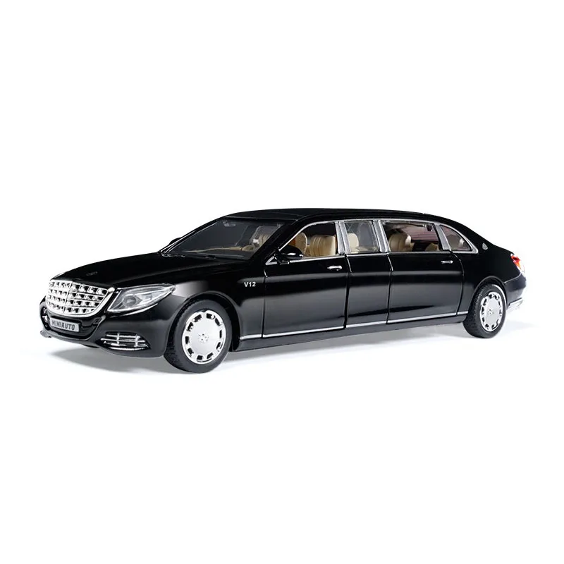 

1:32 Maybach 62s S650 Metal Car Model Diecast Alloy High Simulation Car Models 6 Doors Can Be Opened Inertia Toys For Children