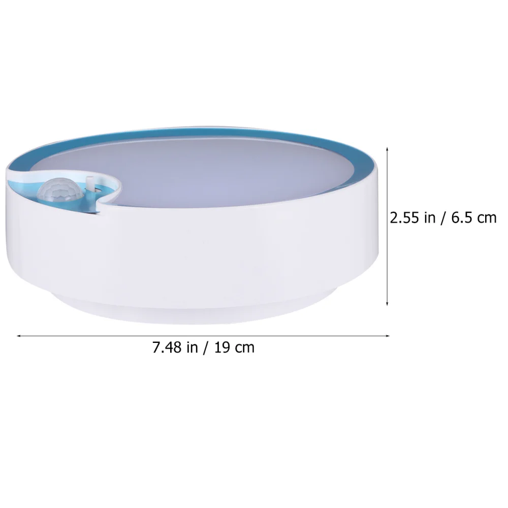 

6W Creative LED Ceiling Light Body Induction Ceiling Lamp Decorative Light for Dining Room Balcony Bedroom Without Battery (Whit