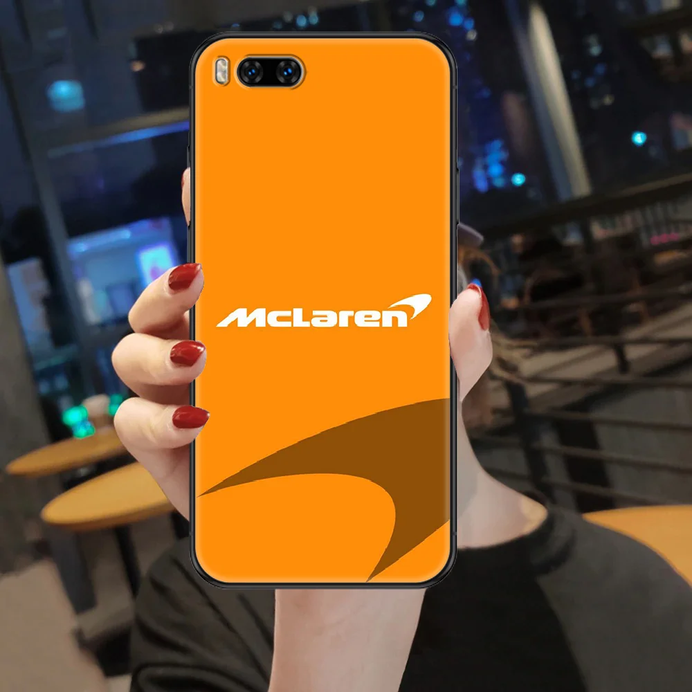 

car sports cool mel-aren Phone case For Xiaomi Mi Max Note 3 A2 A3 8 9 9T 10 Lite Pro Ultra black silicone cover fashion bumper