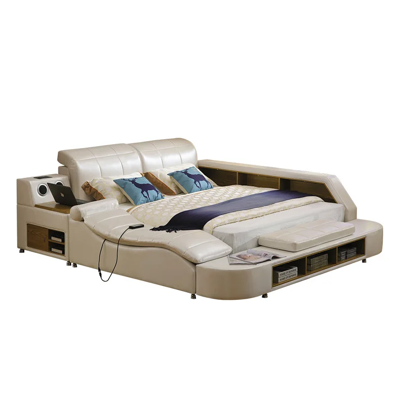 Мебель для Спальни Современная двойная мягкая многофункциональная умная