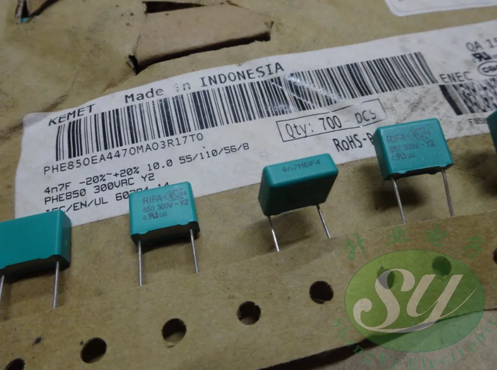 50 шт. RIFA PHE850 0 0047 мкФ/300Vac 4.7NF 4700pf 4 n7 472 оплетка пленочный конденсатор бесплатная